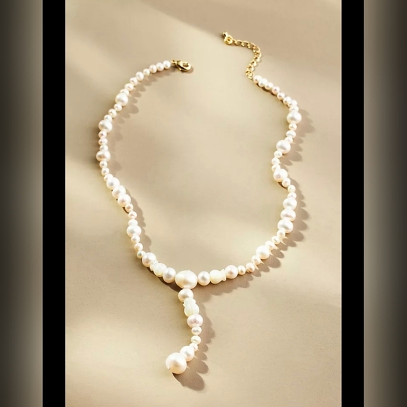 Anthropologie Reliquia Batalha Layered Pearl Necklace -NWOT‎